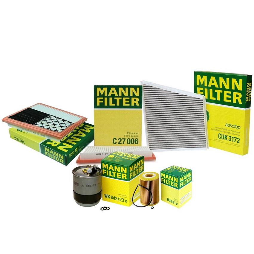 Mercedes Air / Cabin Air / Fuel / Engine Oil Filter Kit 6460900852 - MANN-FILTER 3739394KIT